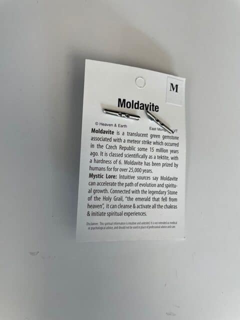 Moldavite Wire Wrap Pendant – Medium