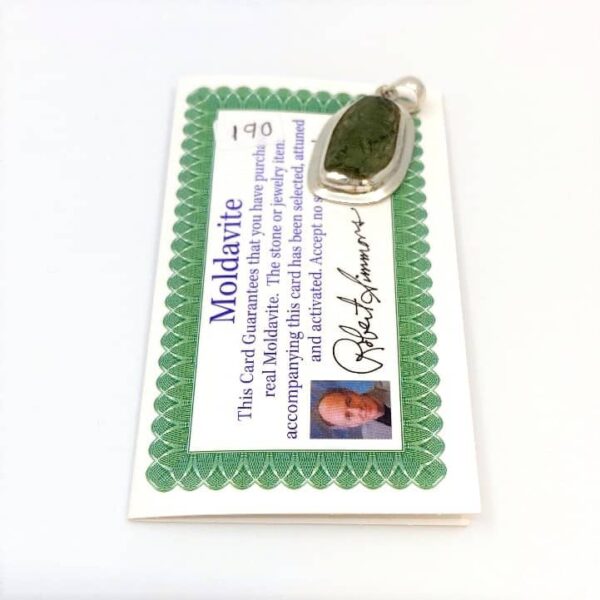 Moldavite Pendants - Silver Bezel Setting - Image 2