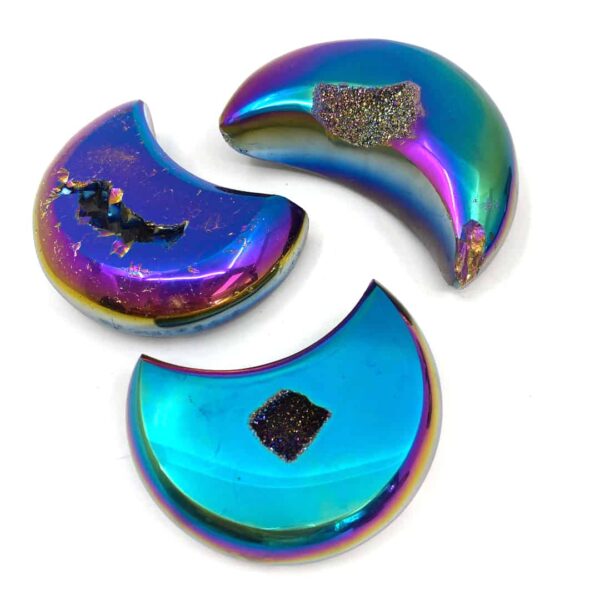 Agate Plated Crescent Moon - Image 3