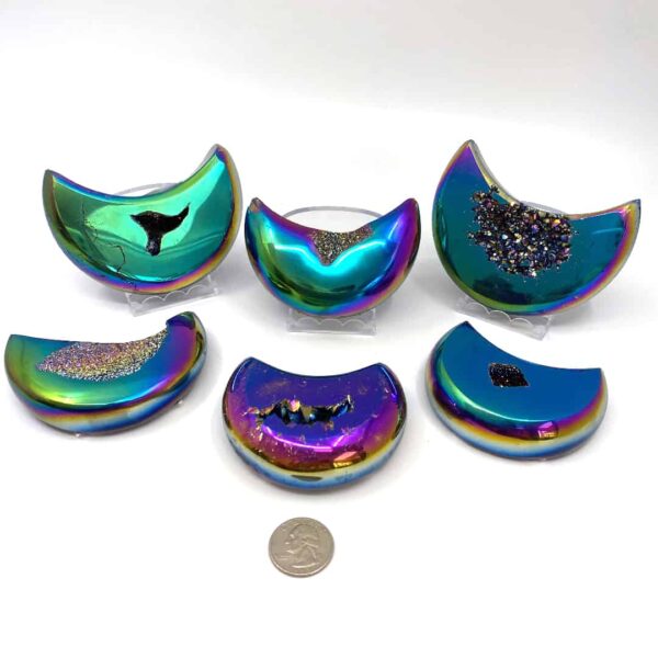 Agate Plated Crescent Moon - Image 2