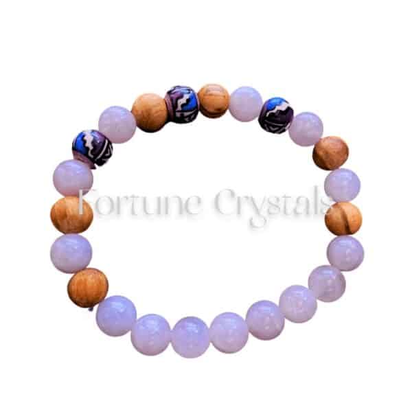 Rose Quartz & Palo Santo Bracelet (8mm)