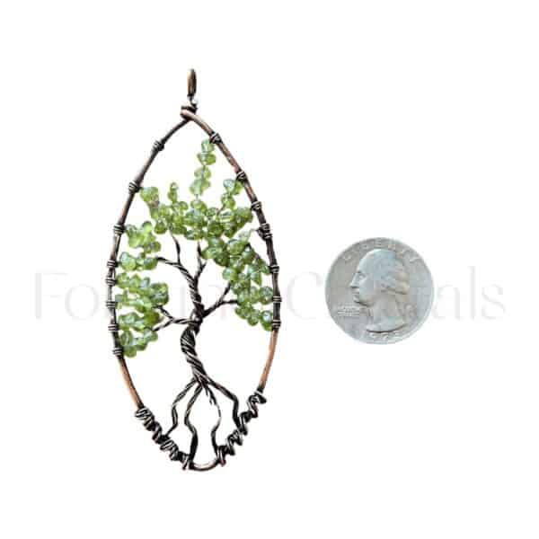 Peridot Tree of Life Pendant - Image 2