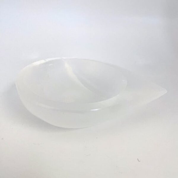 selenite bowl teardrop