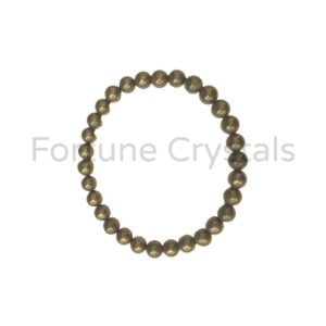 fortunecrystals pyrite bracelet 10 6mm 300x300 - Pyrite Bracelet (6mm)