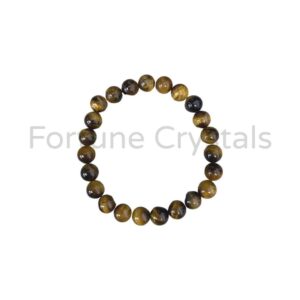 fortunecrystals tiger eye bracelet 15 8mm 300x300 - Tiger Eye Bracelet (8mm)
