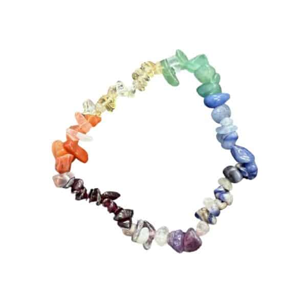 7 Chakra Chip Bracelet