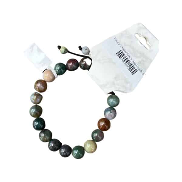 Fancy Jasper 10mm Adjustable Bracelet