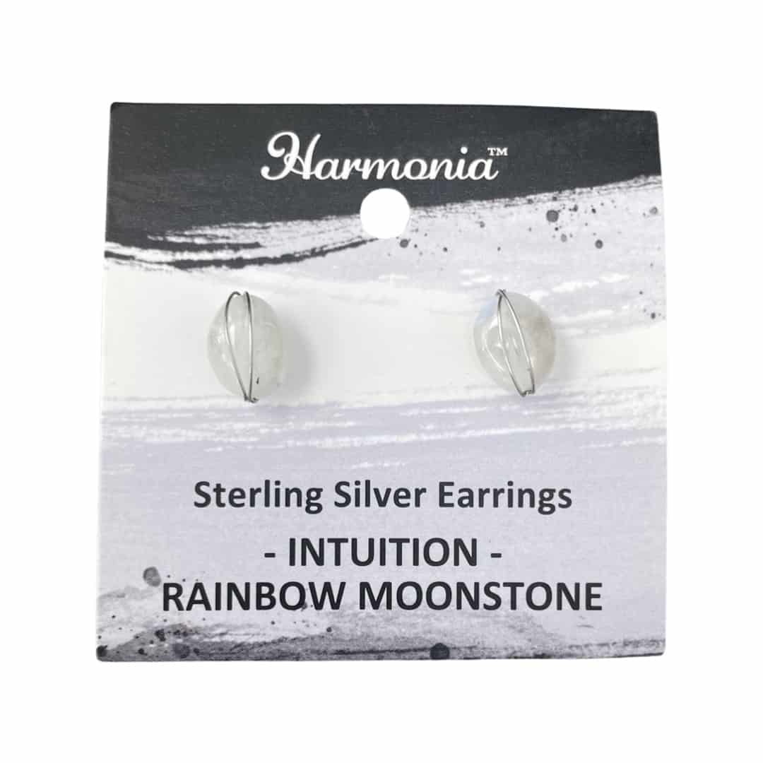 Rainbow Moonstone Earrings