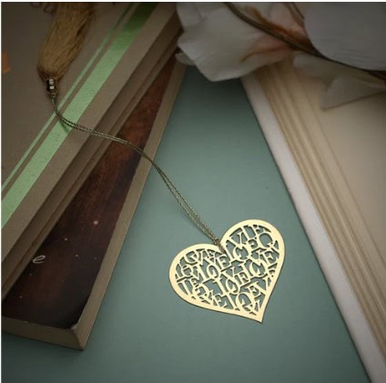 Love Love Love Metal Bookmark